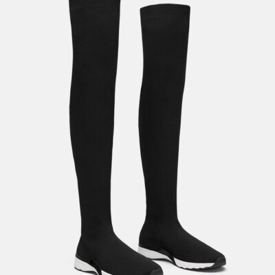 thigh high sneaker boot